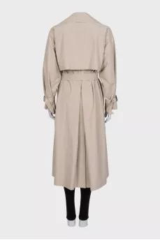 Fitted wrap trench coat