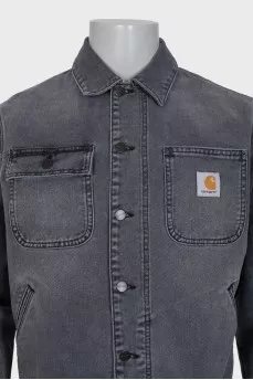 Men's gray denim jacket