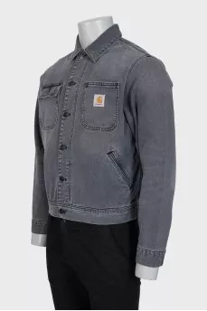 Men's gray denim jacket