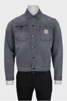 Men's gray denim jacket