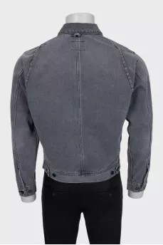Men's gray denim jacket