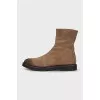 Men's brown suede shoes