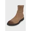 Men's brown suede shoes