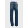 Men's high-waist straight jeans
