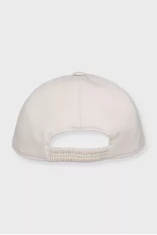 Men's plain cap with embroidered logo