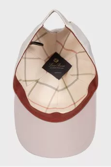 Men's plain cap with embroidered logo