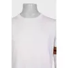 Men's white wool jumper
