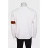 Men's white wool jumper