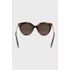 Round frame sunglasses with print