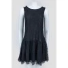 Black lace sleeveless dress