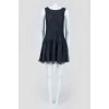 Black lace sleeveless dress