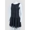 Black lace sleeveless dress