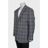Men's gray wool jacket