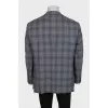 Men's gray wool jacket