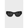 Black sunglasses with brand logo