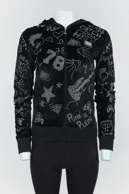 Black Hud in rhinestones