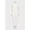 White tracksuit with tapered trousers
