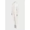 White tracksuit with tapered trousers