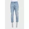 Men's tapered mid-rise jeans