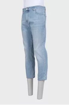 Men's tapered mid-rise jeans