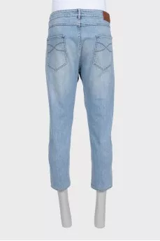 Men's tapered mid-rise jeans