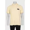 Men's slim fit yellow polo shirt