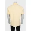 Men's slim fit yellow polo shirt