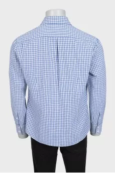 Men's straight-cut button-down shirt