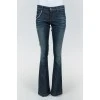 Silver chain jeans with a silver chain