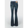 Silver chain jeans with a silver chain