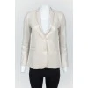 Beige jacket with rhinestones