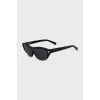 Narrow cat eye sunglasses