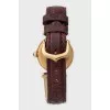 Silver watch with gilding