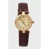 Silver watch with gilding