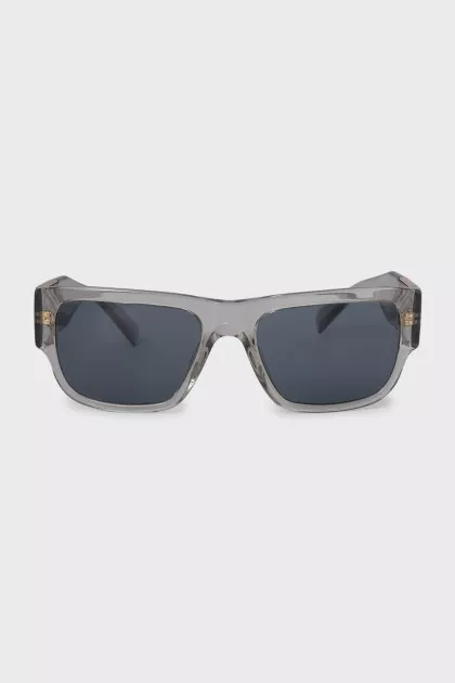 Sunglasses decorated with the company logo