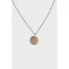 Silver pendant with a medallion