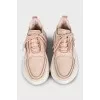 Pink B-Bold sneakers
