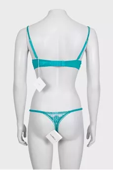 Green lace underwear with tag
