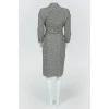 Suit jacket + skirt in black and white check