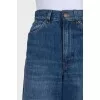 Джинси wide leg fit синього кольору