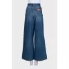 Джинси wide leg fit синього кольору