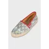 Canvas loafers with signature print