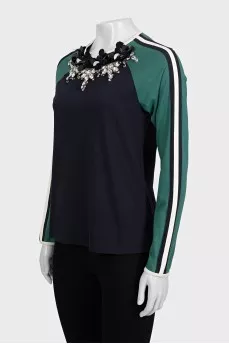 Black jumper with decor
