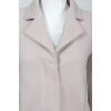 Cropped wool jacket with hidden buttons