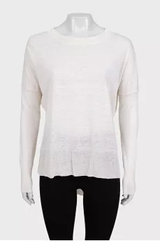 Beige loose-fitting blouse