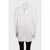 Beige loose-fitting blouse