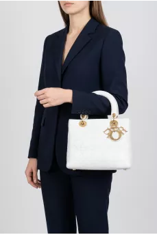 Стьобана сумка Lady Dior зі шкіри