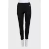 Sports tapered trousers with white stripes