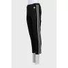 Sports tapered trousers with white stripes
