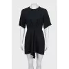 Black fitted dress with a cutout back